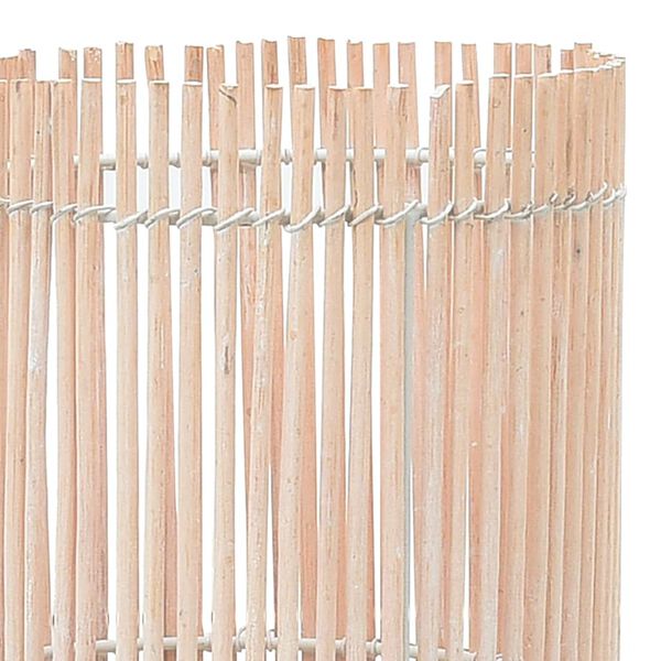 vidaXL Lampa podłogowa, wiklina, biała, 61 cm, E27