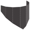 vidaXL Krawężnik do trawnika 100 x 45 cm Stal Czarny