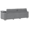 vidaXL Sofa 3 pcs Jasnoszary 219 x 80 x 82 cm Tkanina lniana