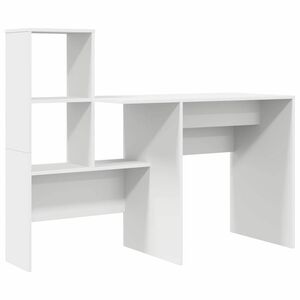 vidaXL Biurko Biały Drewno inżynieryjne 131,5 x 50 x 106,5 cm