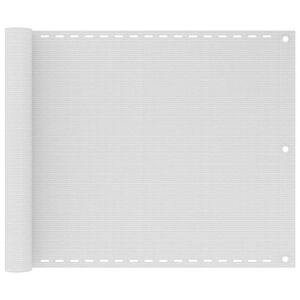vidaXL Parawan balkonowy, biały, 75x300 cm, HDPE