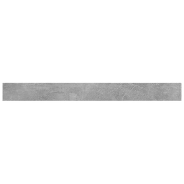 vidaXL Półki na książki, 8 szt., szarość betonu, 100x10x1,5 cm, płyta