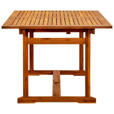 vidaXL Ogrodowy stół jadalniany, (150-200)x100x75 cm, drewno akacjowe