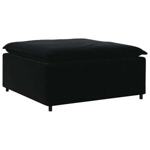 vidaXL Podn&oacute;żek do sofy modułowej moduł czarny 100x100x48 cm