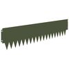 vidaXL Krawężnik do trawnika 10 pcs 103 x 25 cm metal Oliwkowy zielony