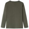 Koszulka dziecięca z długimi rękawami, khaki, 116