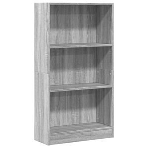 vidaXL Regał, szary dąb sonoma, 60x24x109 cm, materiał drewnopochodny