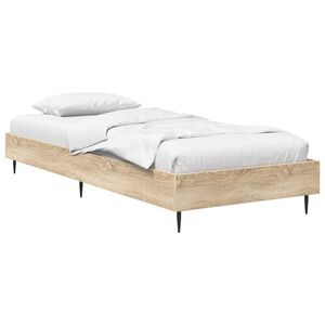 vidaXL Ramka ł&oacute;żka dąb Sonoma 80 x 200 cm Drewno inżynieryjne