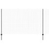 vidaXL Ogrodzenie z słupkiem Szary