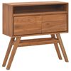 vidaXL Stolik typu konsola, 80x30x80 cm, lite drewno tekowe