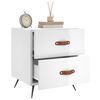 vidaXL Szafka nocna, wysoki połysk, biała, 40x35x47,5 cm
