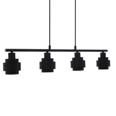 vidaXL Lampa sufitowa, czarna, 82 cm, E14