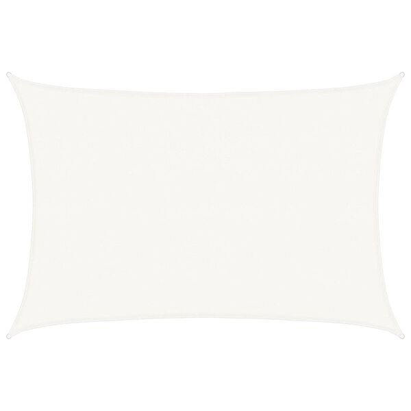 vidaXL Żagiel przeciwsłoneczny HDPE prostokątny 4x6 m, biały