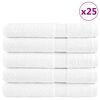 vidaXL Ręczniki premium, SOLUND, 25 szt., białe, 100x200 cm, 600 g/m&sup2;