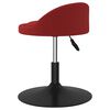 vidaXL Obrotowe krzesła stołowe, 4 szt., winna czerwień, aksamitne