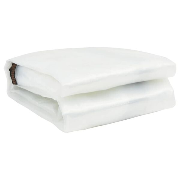 vidaXL Przezroczysta plandeka z oczkami 1x10 m Polietylen