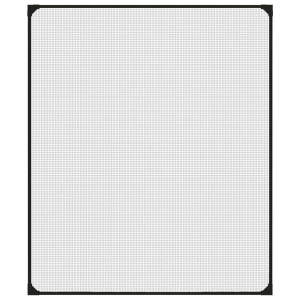 vidaXL Magnetyczna moskitiera okienna, antracytowa, 100x120 cm