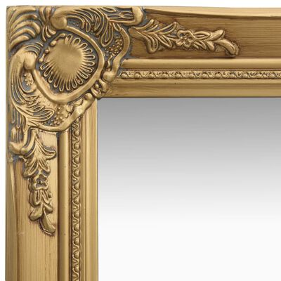 vidaXL Lustro ścienne w stylu barokowym, 40x40 cm, złote