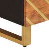 vidaXL Szafka pod TV, brązowo-czarna 70x33,5x46 cm, lite drewno mango