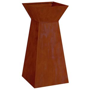 vidaXL Donica słupowa Rdzawy 35 x 35 x 73 cm Stal kortenowska