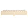 vidaXL Rama ł&oacute;żka bez materaca Kremowa 90x200 cm Tkanina