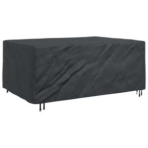 vidaXL Pokrowiec na meble Gładki Czarny 230 x 165 x 80 cm 210D