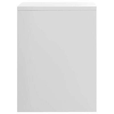 vidaXL Szafka nocna, biała, wysoki połysk, 40x30x40 cm, płyta wiórowa