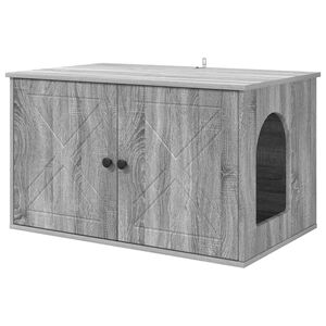 vidaXL Koty Dom Szary Sonoma 85 x 55 x 50,5 cm Drewno inżynieryjne
