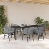 vidaXL Zestaw do jadalni w ogrodzie 7 pcs Antracyt