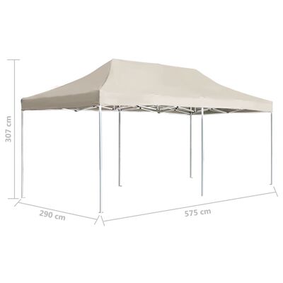 vidaXL Profesjonalny, składany namiot imprezowy, 6 x 3 m, kremowy