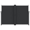 vidaXL Zwijana markiza boczna, czarna, 180 x 1200 cm