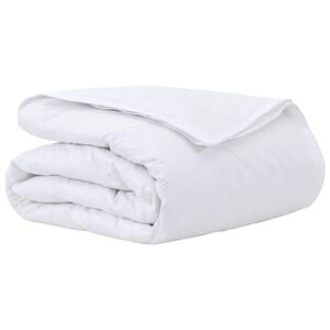 vidaXL Kołdra 2-w-1 Biały 135 x 200 cm Pi&oacute;ra