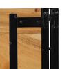 vidaXL Zagł&oacute;wek 180 cm Drewno akacjowe i żelazo