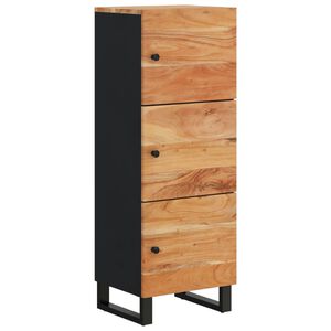 vidaXL Szafka z 3 drzwiczek, 40x33x110 cm, drewno akacjowe i żelazo
