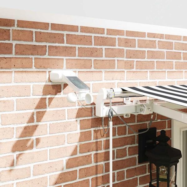 vidaXL Automatyczna markiza z LED, antracytowo-biała, 400x300 cm