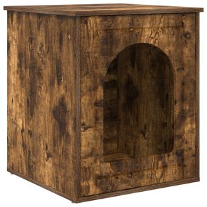 vidaXL Koty Dom Dąb wędzony 53 x 52 x 62 cm Drewno inżynieryjne