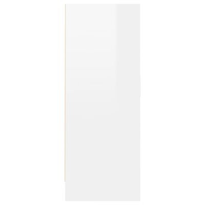 vidaXL Szafka na buty, biała z połyskiem, 60x35x92 cm, płyta wiórowa