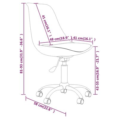 vidaXL Obrotowe krzesła stołowe, 6 szt., jasnoszare, obite tkaniną