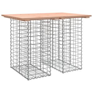 vidaXL St&oacute;ł ogrodowy gabionowy 100x70x72 cm Drewno lite Douglas