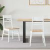 vidaXL Krzesła jadalne 2 pcs Biały 43 x 54 x 89 cm Drewno Gumowe