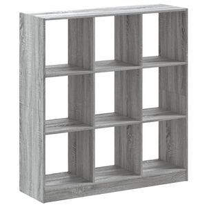 vidaXL Regał, szary dąb sonoma, 102x32x108 cm, materiał drewnopochodny
