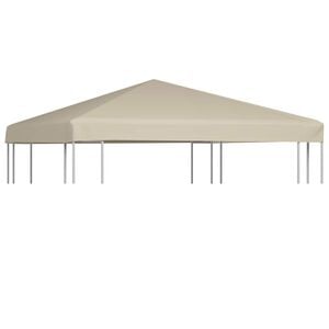 vidaXL Zadaszenie altany ogrodowej, 310 g/m&sup2;, 3 x 3 m, beżowe