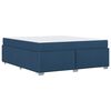 vidaXL Ramka ł&oacute;żka z materacem Niebieski 180 x 200 cm tkanina