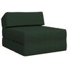vidaXL Składana Sofa Ł&oacute;żko Ciemnozielony 60 x 70 x 41 cm tkanina