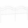 vidaXL Ogrodzenie Ogrodowe Biały 240 x 190 cm Stal Malowana Proszkowo