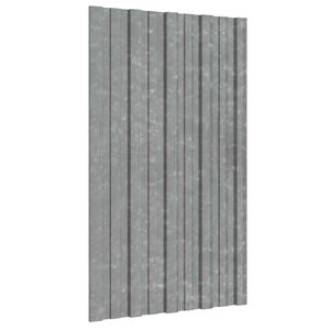 vidaXL Panel dachowy 12 szt. srebrny 80 x 45 cm Stal galwanizowana
