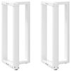vidaXL Nogi do stołu barowego w kształcie litery T 2 szt. Białe 40x35x(90-91) cm Stal