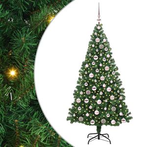 vidaXL Sztuczna choinka z podstawą Zielony 180 cm PVC i Stal i Plastik