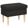 vidaXL Stołek na Stopy Czarny 55 x 35 x 41 cm Boucl&eacute;