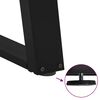 vidaXL Nogi do stołu jadalnego w kształcie litery U 2 szt. Czarne 90x(72-73) cm Stal